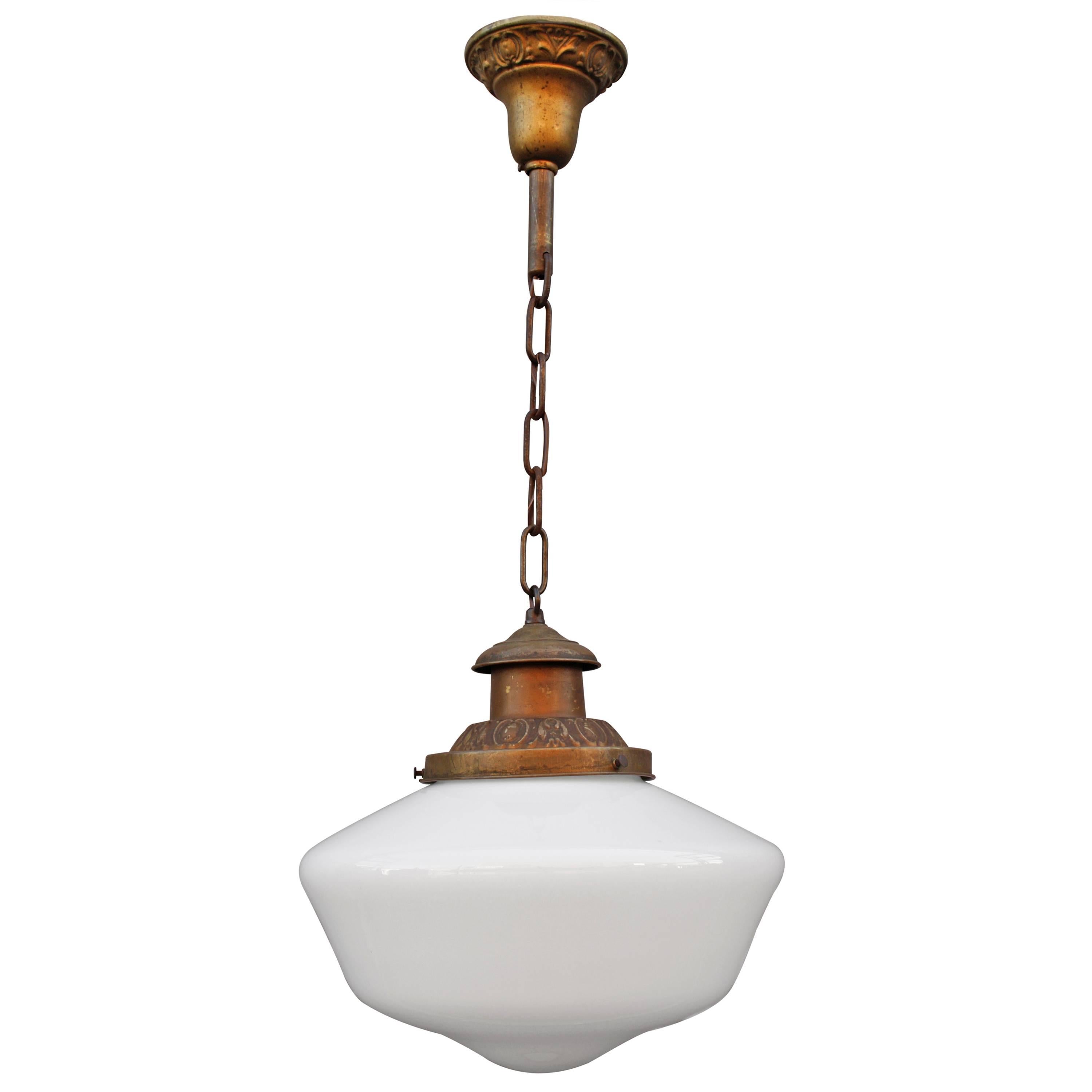 1930s School House Pendant Light