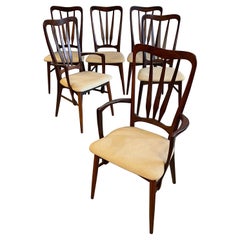Chaises de salle à manger danoises modernes en bois de rose «grid » de Niels Koefoed