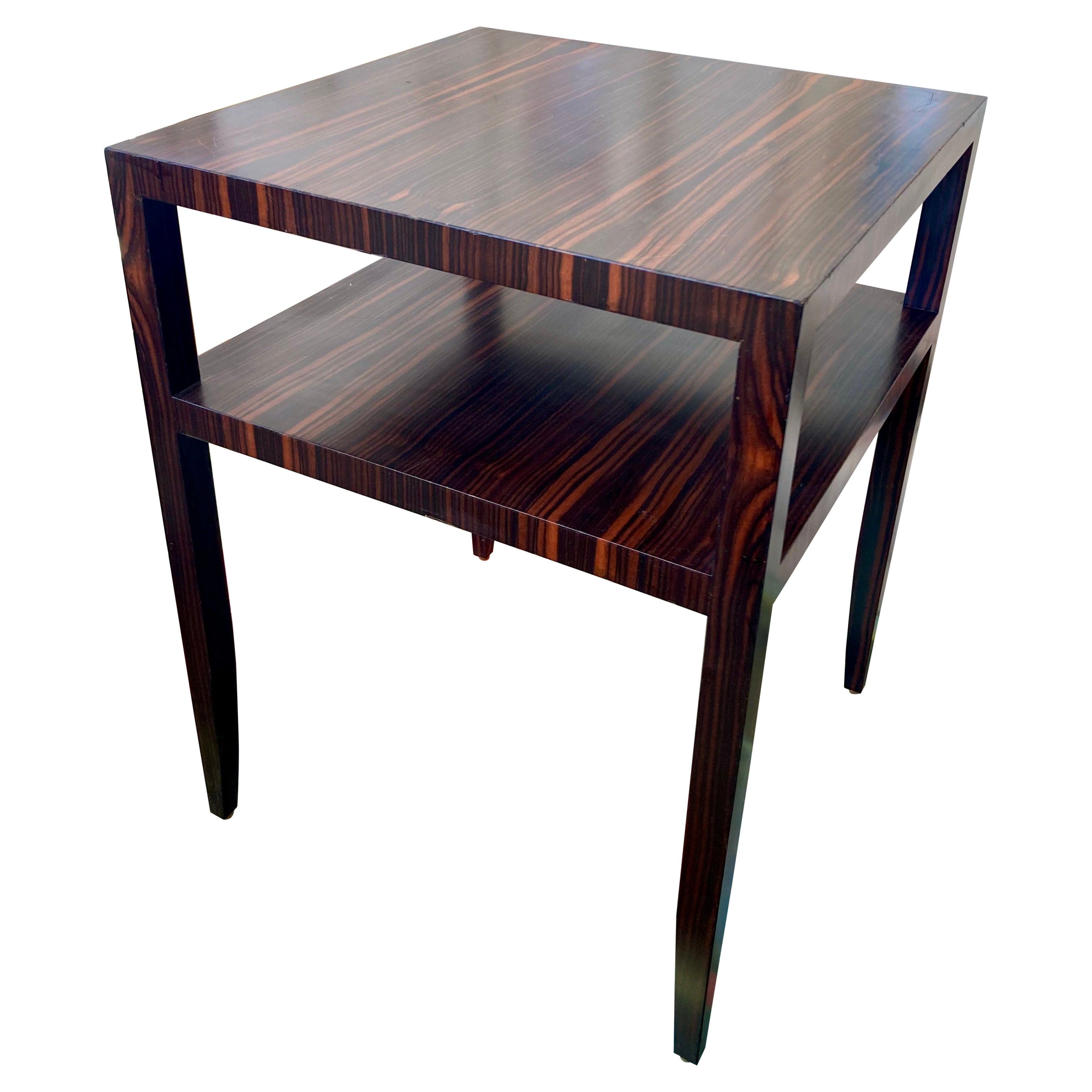 Todd Hase Michel Macassar Ebony Side Table (Original Floor Sample) For Sale