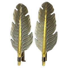 Murano Platinum Leaf Sconces