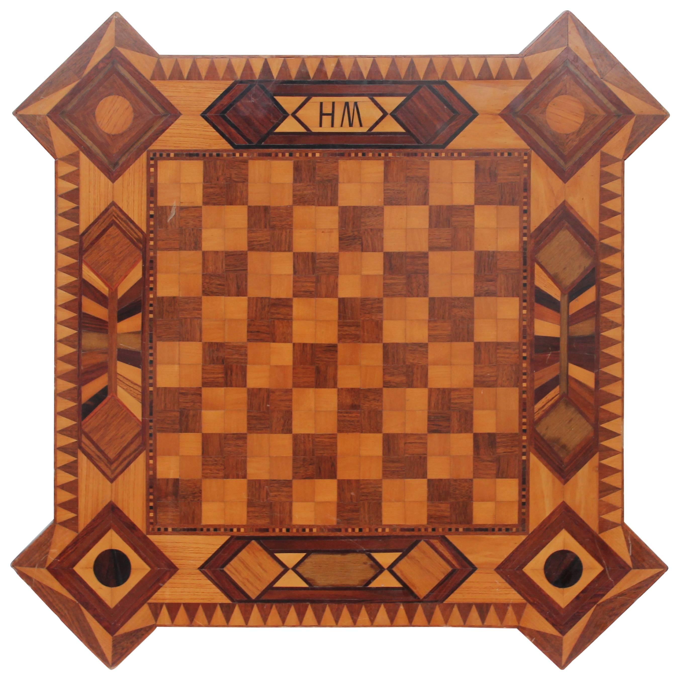 Amazing Monumental Inlaid HM Tabletop Game Board