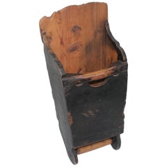 Folky 19th Century Painted Hanging Wall Box
