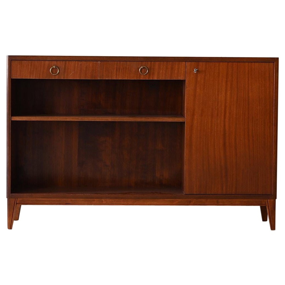 1950s Art Deco bookcase with drawers For Sale
