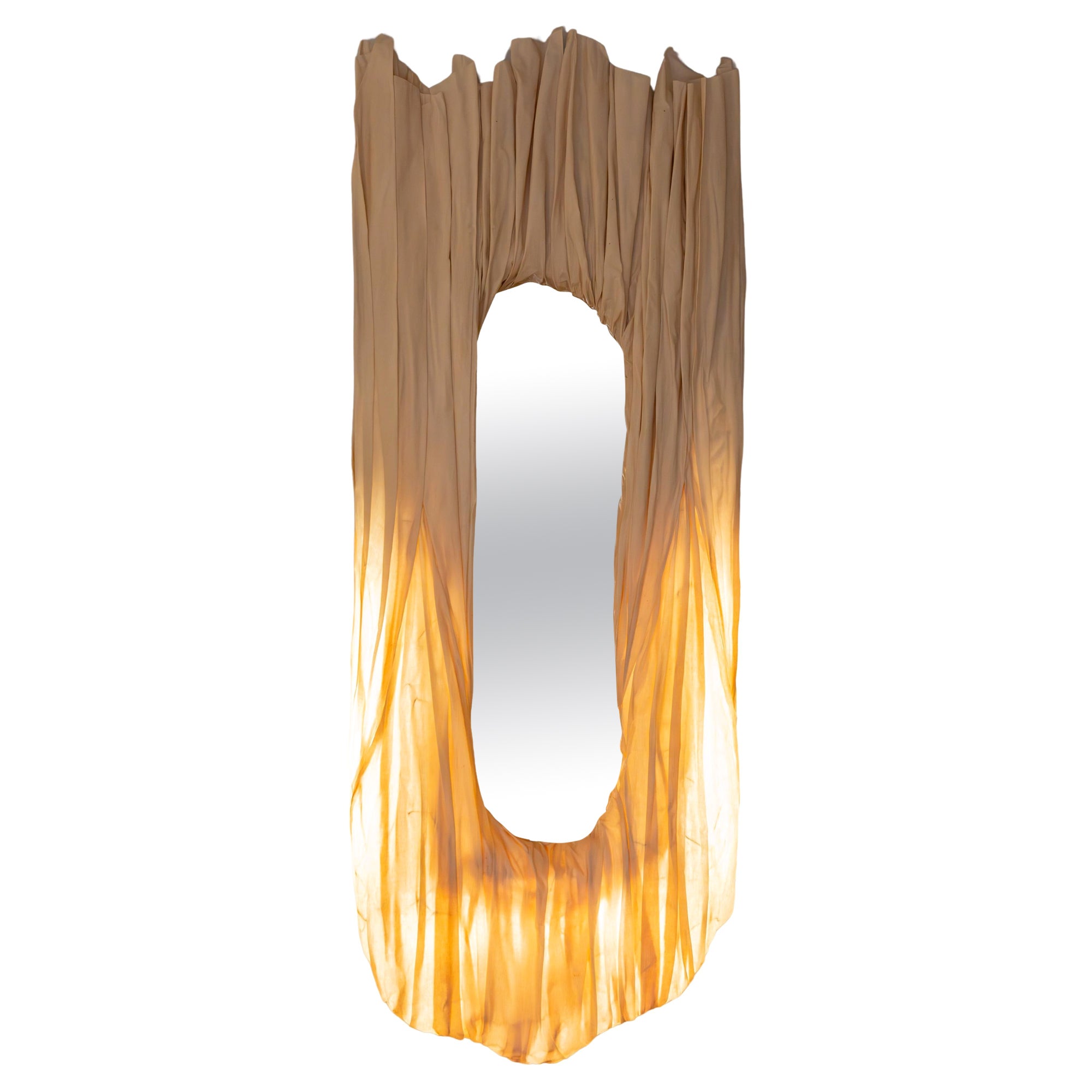 Ukrainisches Contemporary Lighting Design Eisen & Segeltuchspiegel von Olexandr Pinchuk im Angebot
