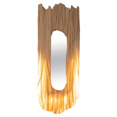 Ukrainian Contemporary Lighting Design Iron & Canvas Mirror by Olexandr Pinchuk