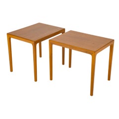 Vintage Pair of Swedish Midcentury Side Tables in Walnut by Bertil Fridhagen