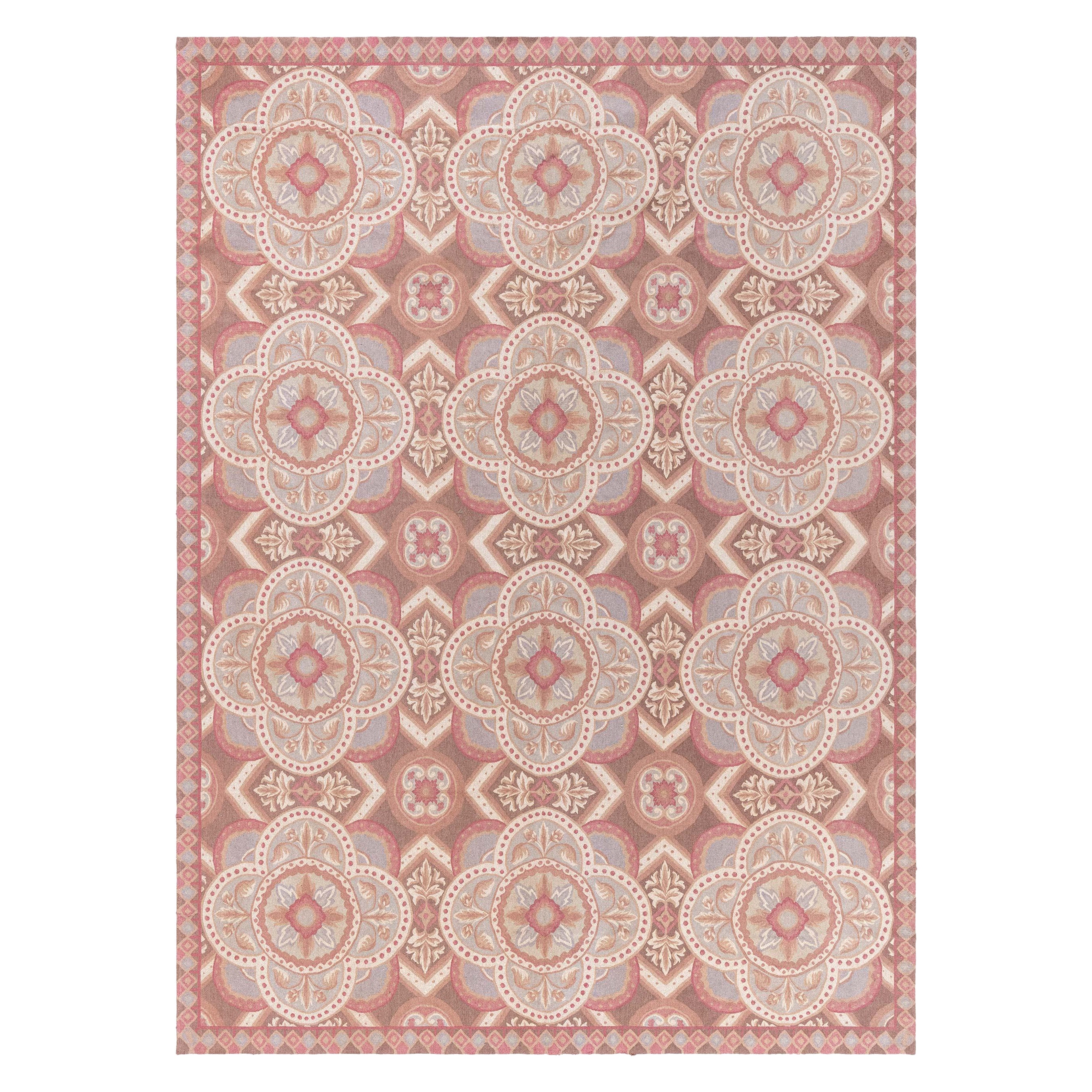 Traditional Inspired Aubusson Rug For Sale