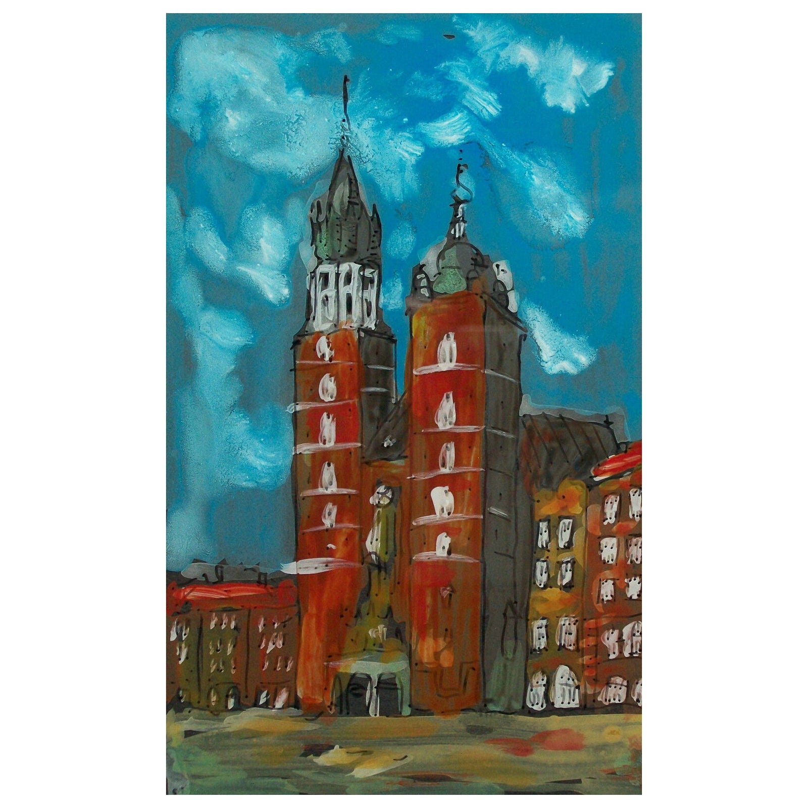 ROMAN WIELOCH - Kraków - Hinterglasmalerei - Polen - CIRCA 2000