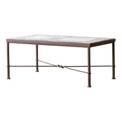 Vintage Mid Century French Mosaic Coffee Table 