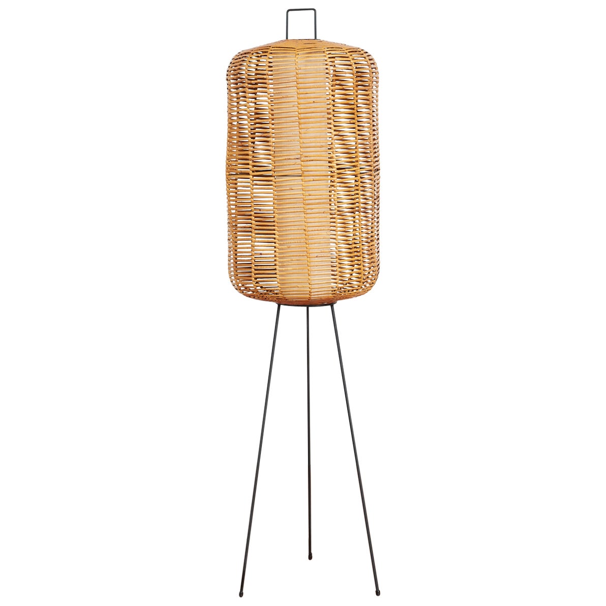 Italian Bamboo Floor Lamp 