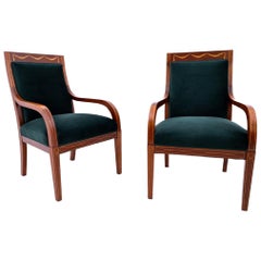 Antique Set of armchairs, Northern Europe, circa 1890.