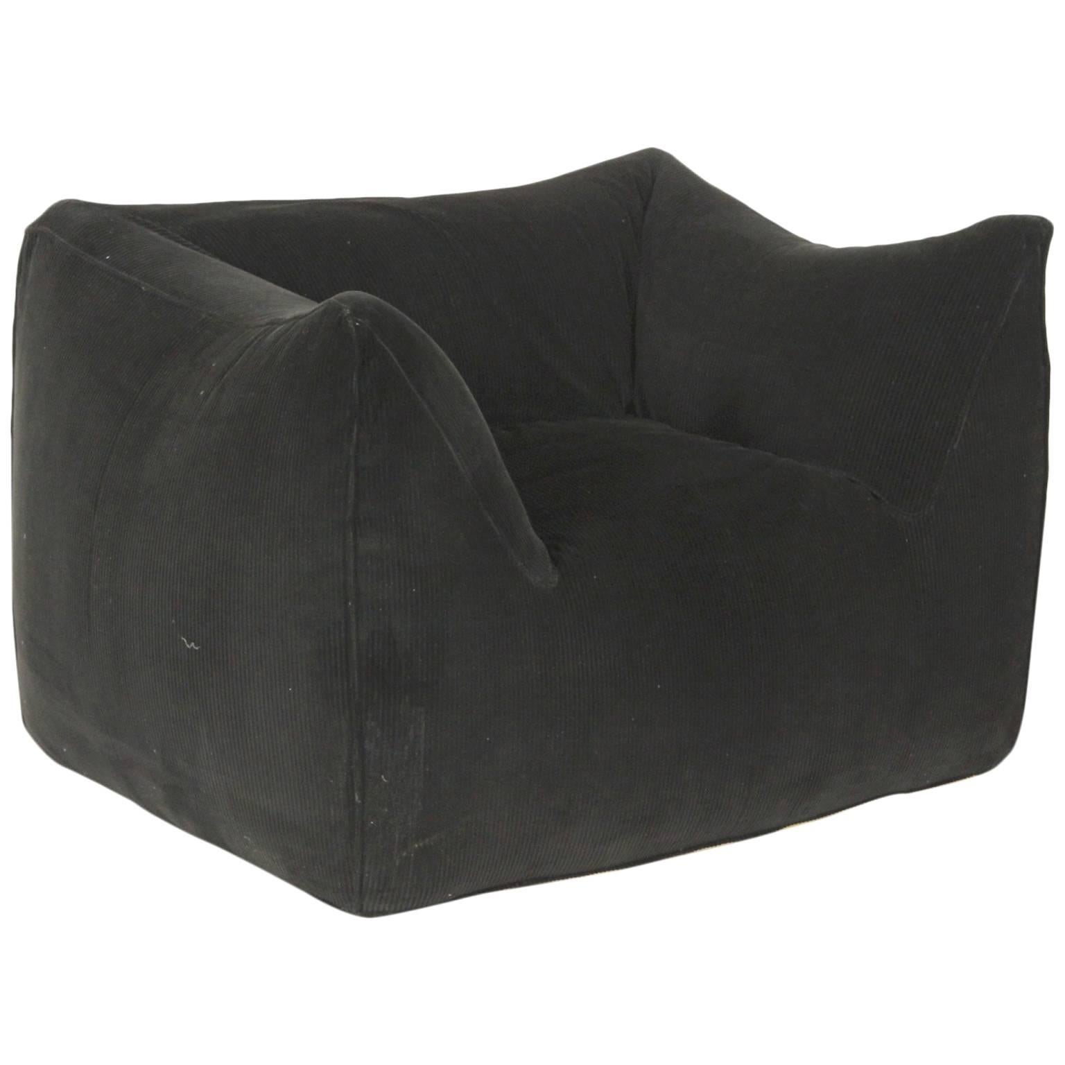 Armchair 'Le Bambole' Designed by Bellini Foam Velvet B&B Production 1980s