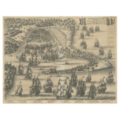 Antique The Siege of Nyborg, 1659: A Strategic Battle of the Dano-Swedish War, 1746