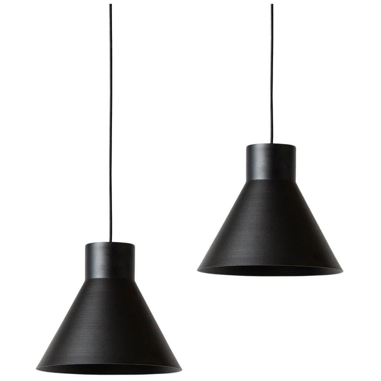 Pair of 'Smusso' Pendant Lamps by Matti Syrjälä for Innolux For Sale