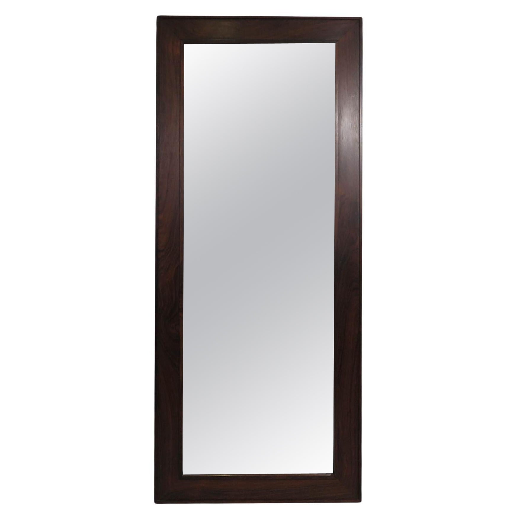 Mid-century Jansen Spejle Danish Rosewood Mirror For Sale