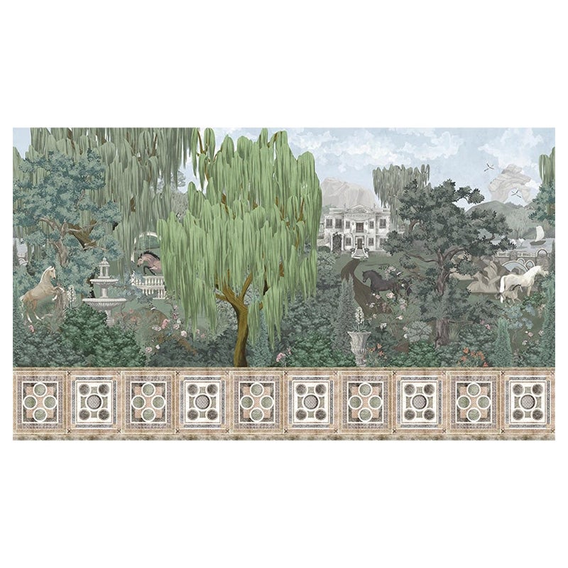 The Bronco Garden wallpaper model combines the refinement of works of art with the luxury of designer decorations. Statement. Sting. Unforgettable. This mix participates in the experience that House of VLAdiLA wants to offer its customers. We