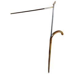 Vintage English Walking Stick with Concealed Horse Measurer