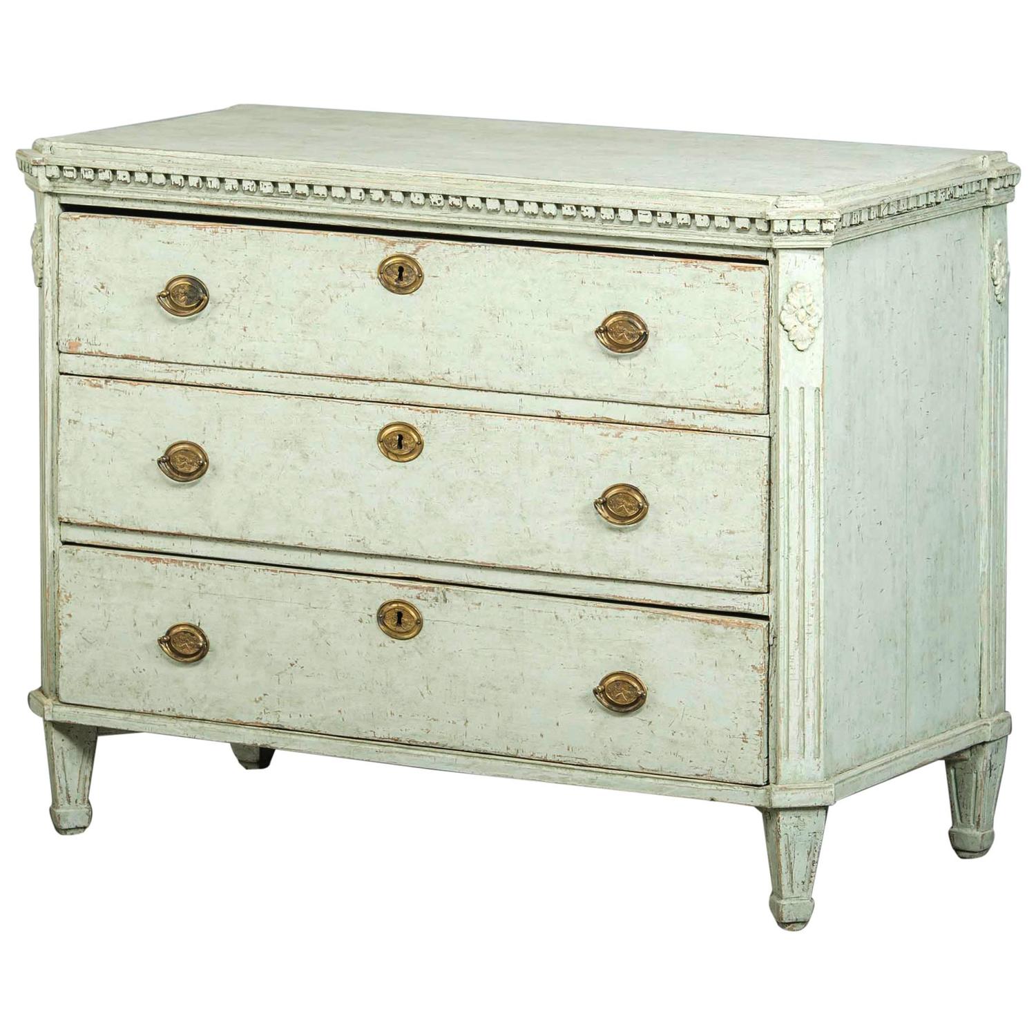 Gustavian Chest of Drawers, Sweden, circa 1820 For Sale at 1stdibs