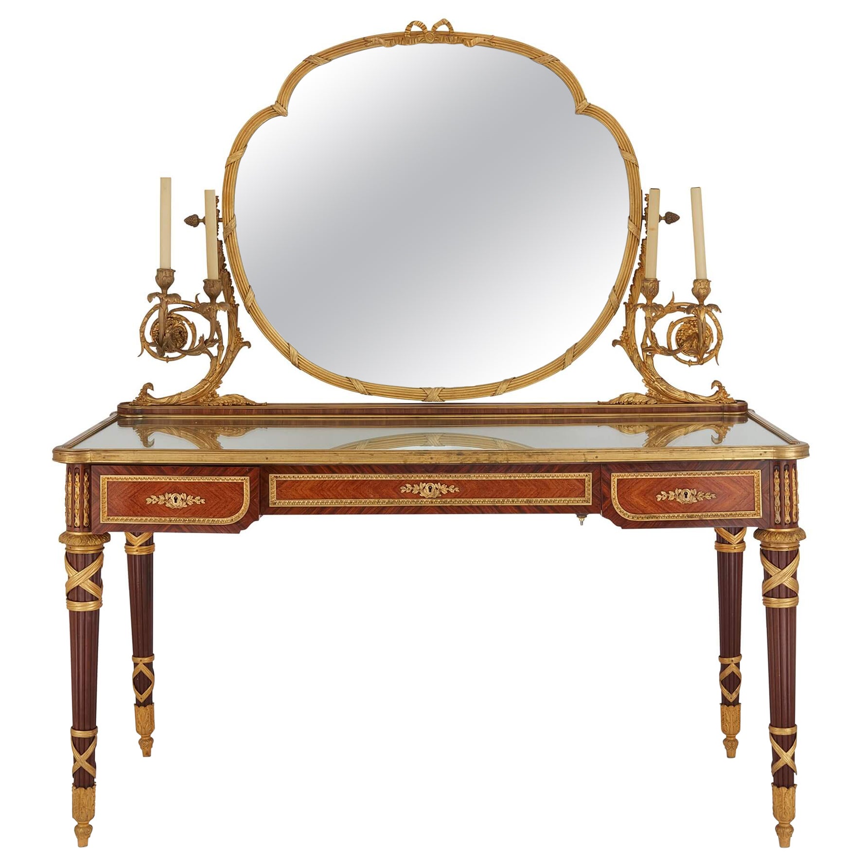 Antique Ormolu Mounted Dressing Table by Zwiener Jansen Successer For Sale