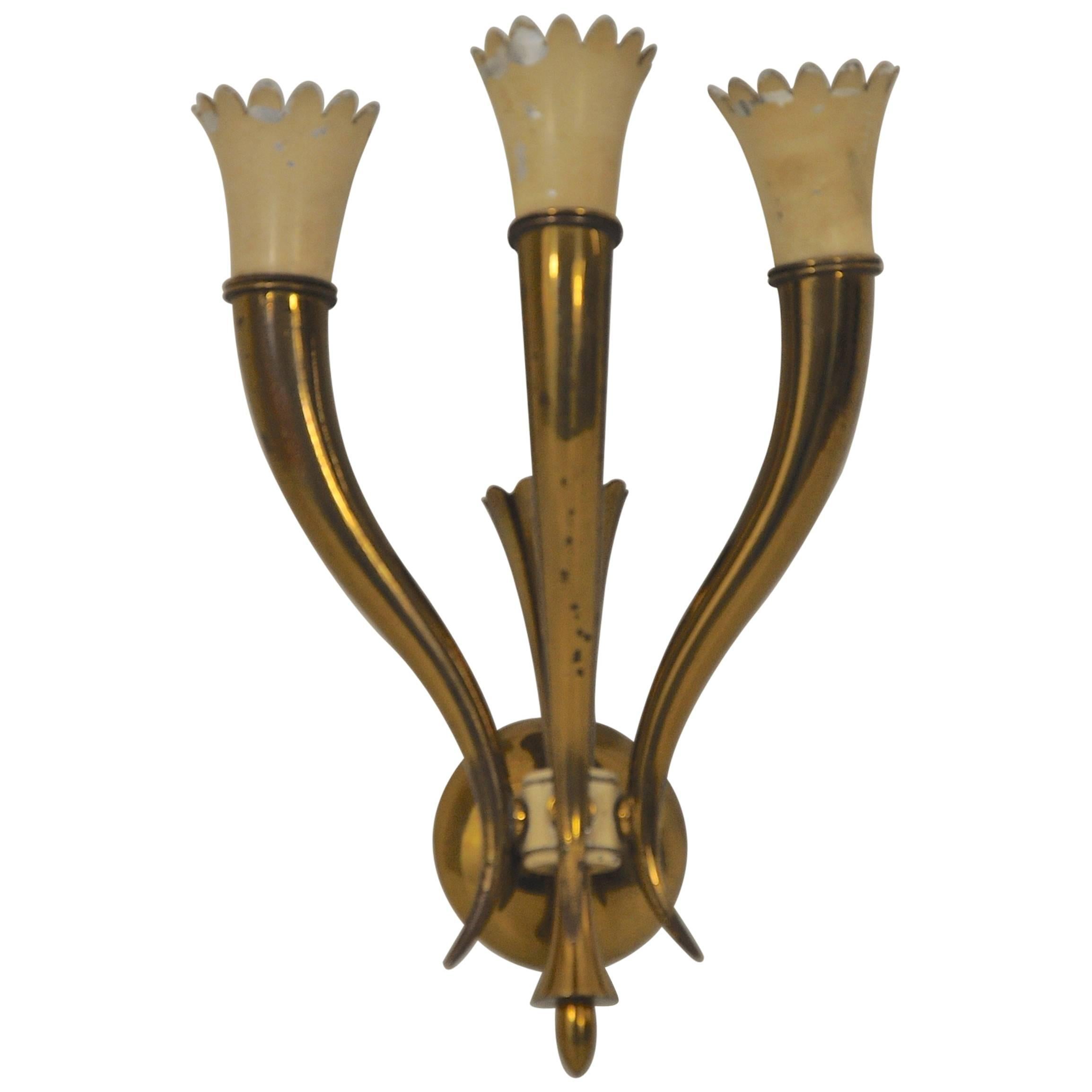 Italian Sconce in the Style of Gio Ponti