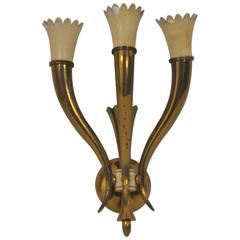 Italian Sconce in the Style of Gio Ponti