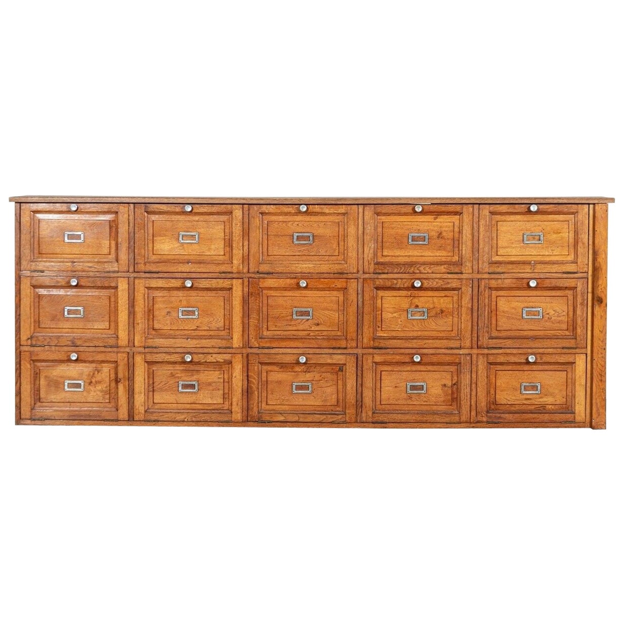 Large French Oak Haberdashery Drawers / Cabinet / Console