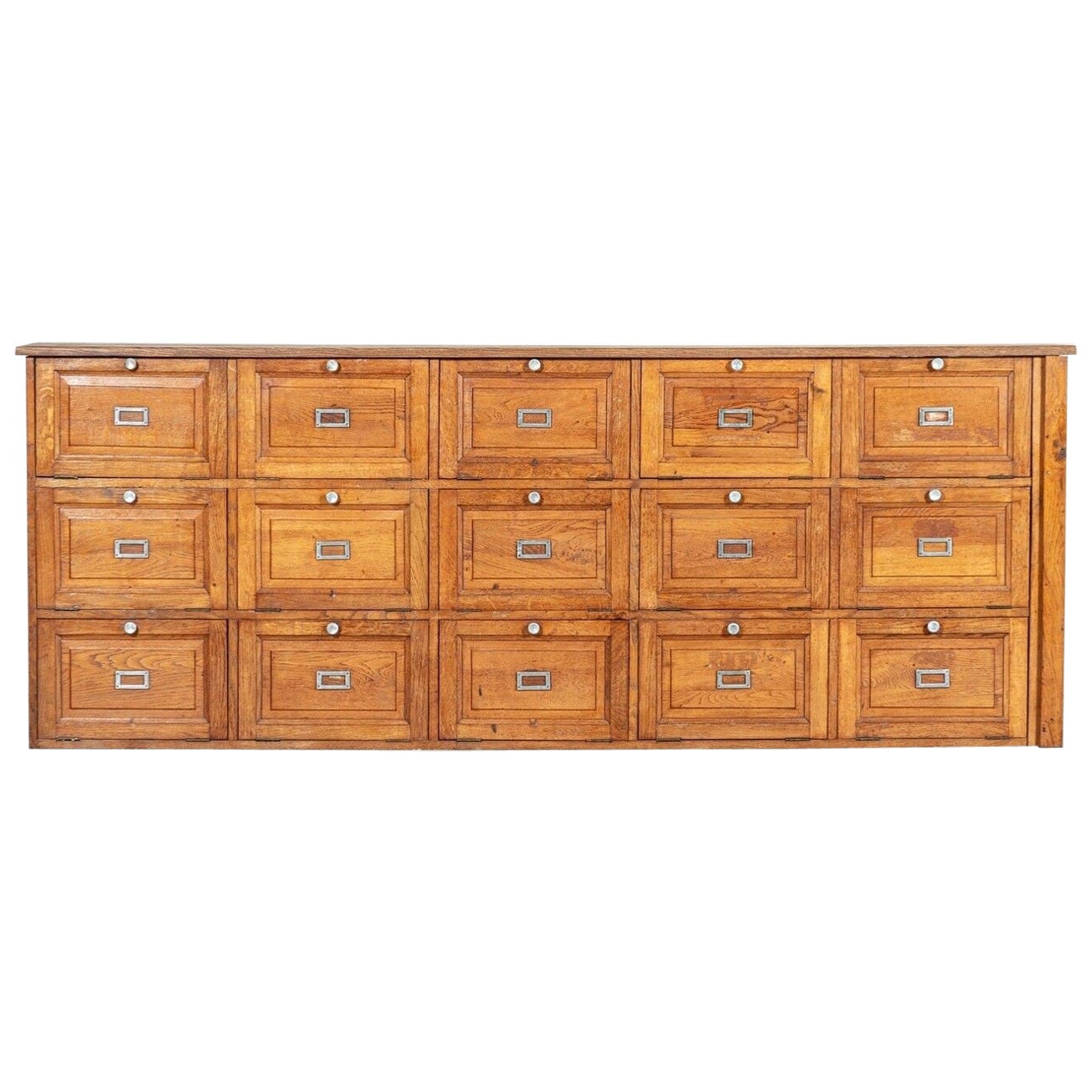 Large French Oak Haberdashery Drawers / Cabinet / Console