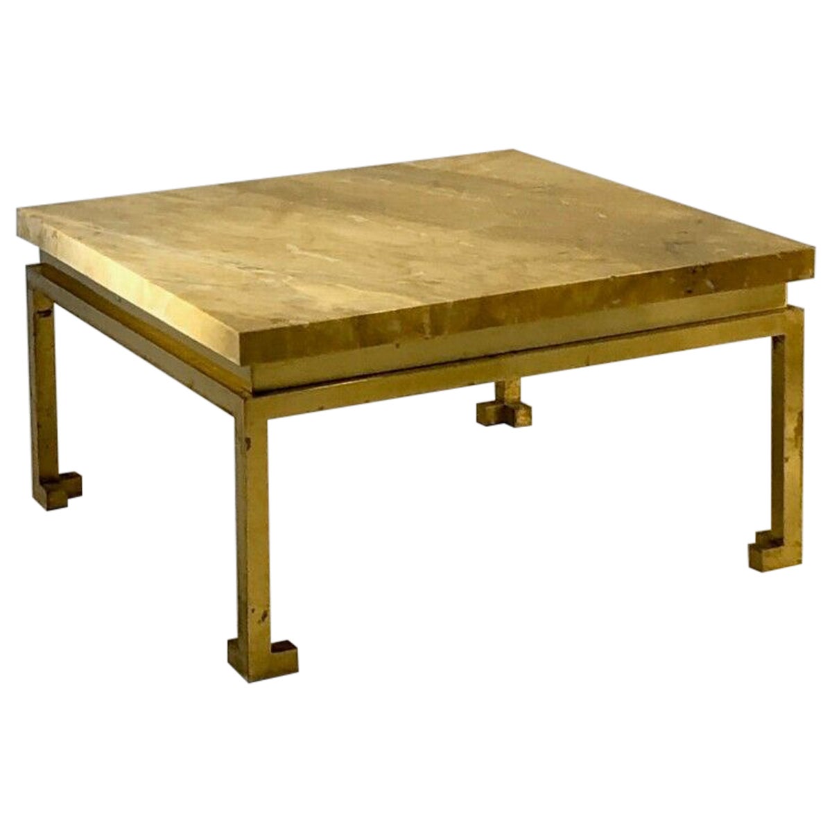 A NEO-CLASSICAL SHABBY-CHIC Side or COFFEE TABLE by MAISON RAMSEY, France 1970 For Sale