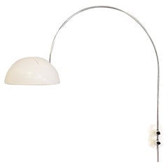 Retro Italian modern Adjustable wall lamp Coupé 1159 by Joe Colombo for O-Luce, 1970s