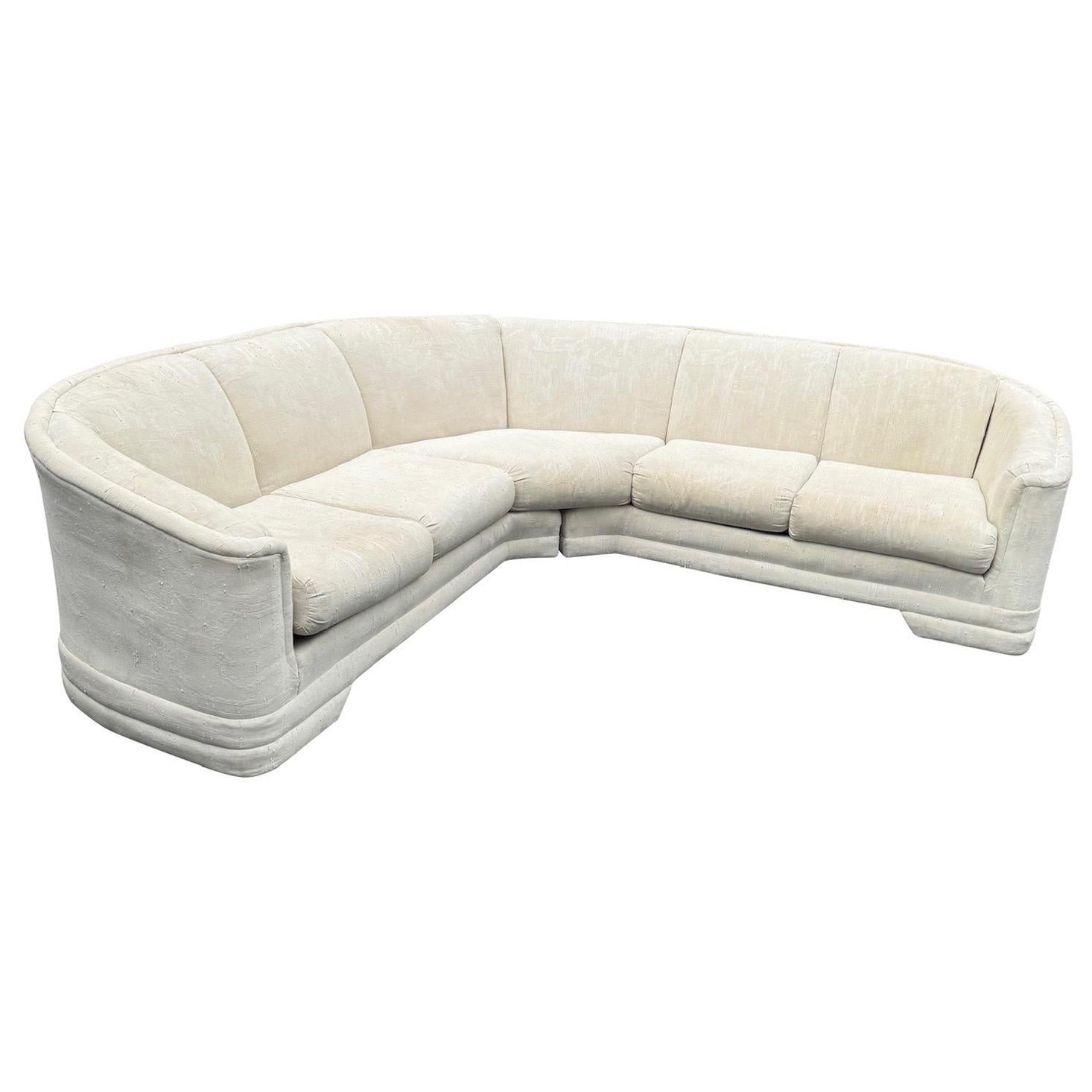 Postmodern Sculpted Sectional Sofa