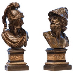 Une belle paire de bronzes classiques du 19ème siècle par Henry Bonnard Bronze Co 1889