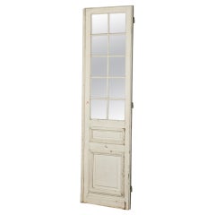 Tall Antique Louis Style Mirrored Door