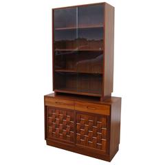Woven-Front Two-Piece Cabinet by Edward Wormley for Dunbar 9