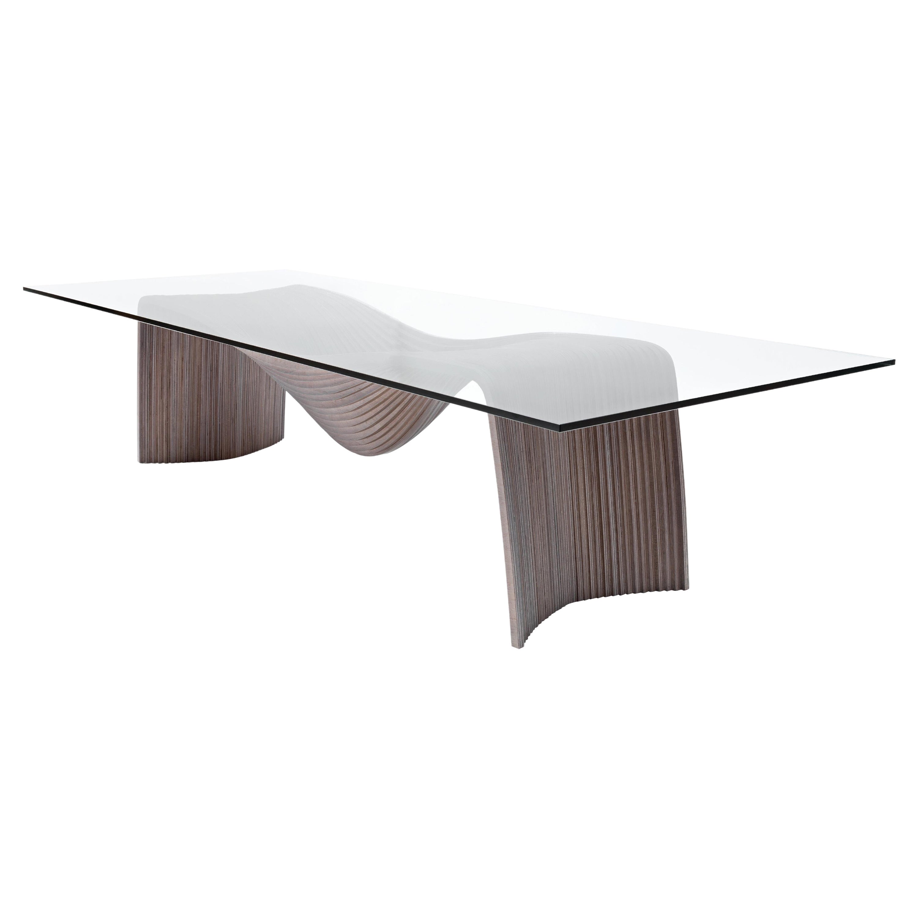 Corozo Table X Large de Piegatto, une table contemporaine sculpturale en vente