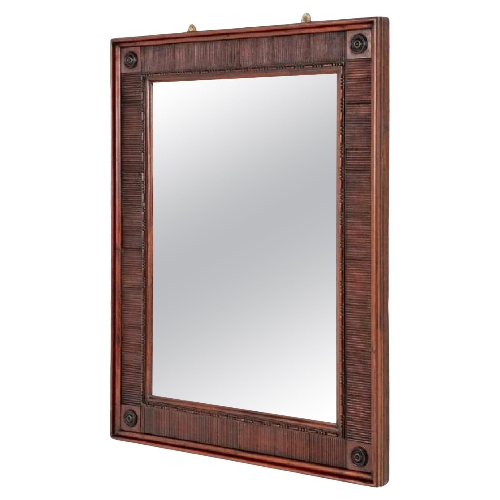 Regency Wall Mirror Wooden Frame For Sale