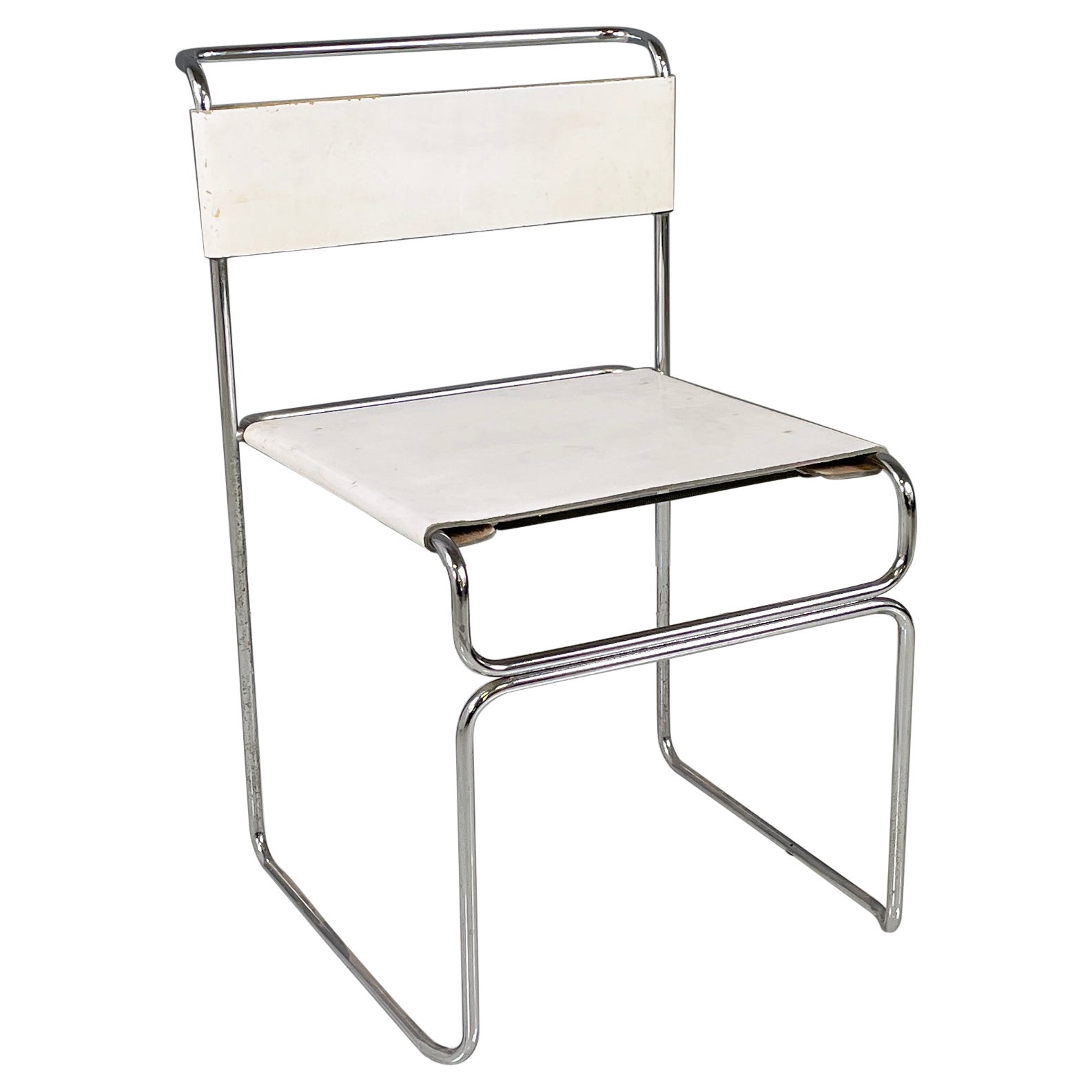 Italian modern White Chair Libellula by Giovanni Carini for Planula, 1970s 