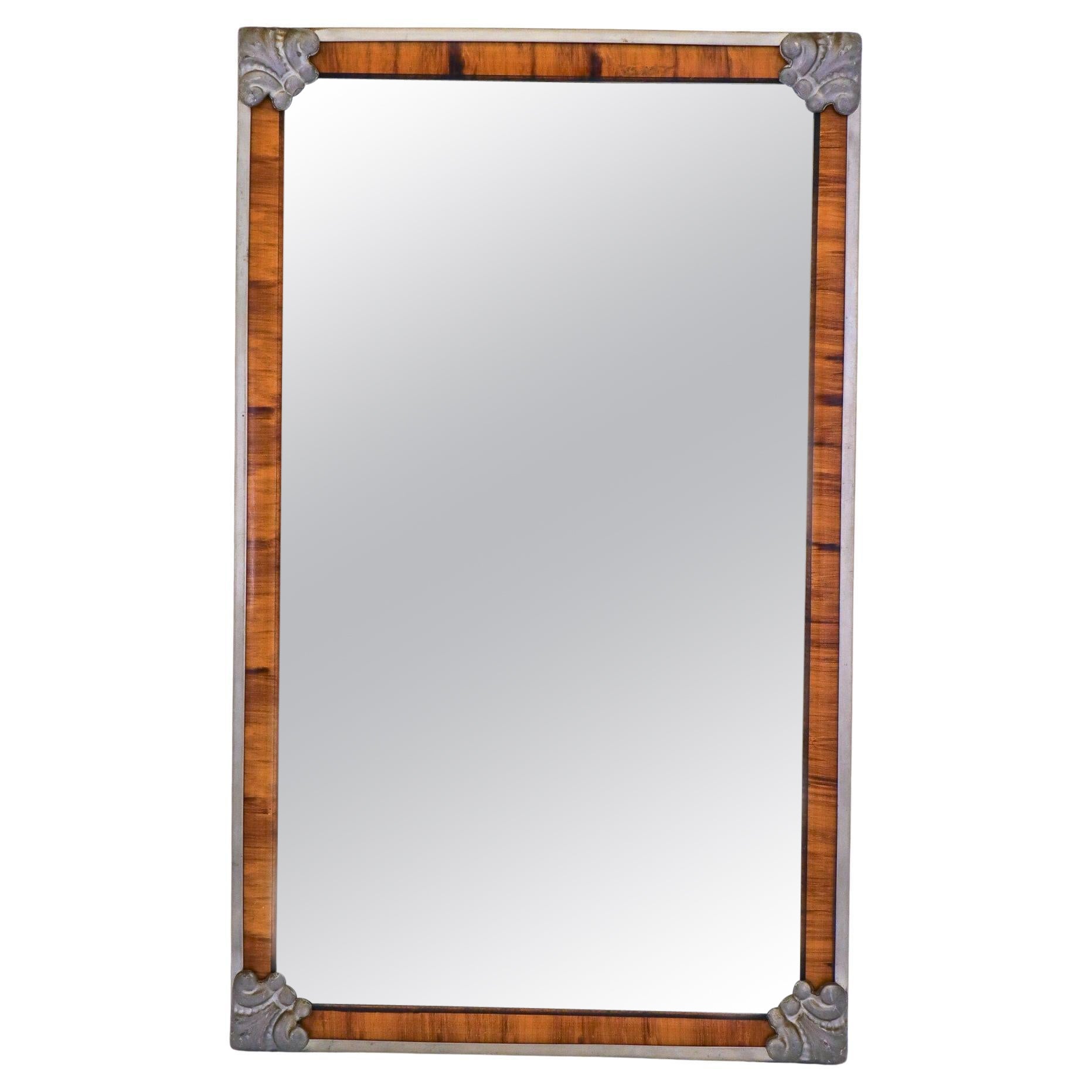 Small Wall Mirror, Sweden, 19th Century - Swedish Grace - Pewter