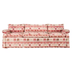 Used English George Smith Style Kilim Design Upholstered Sofa