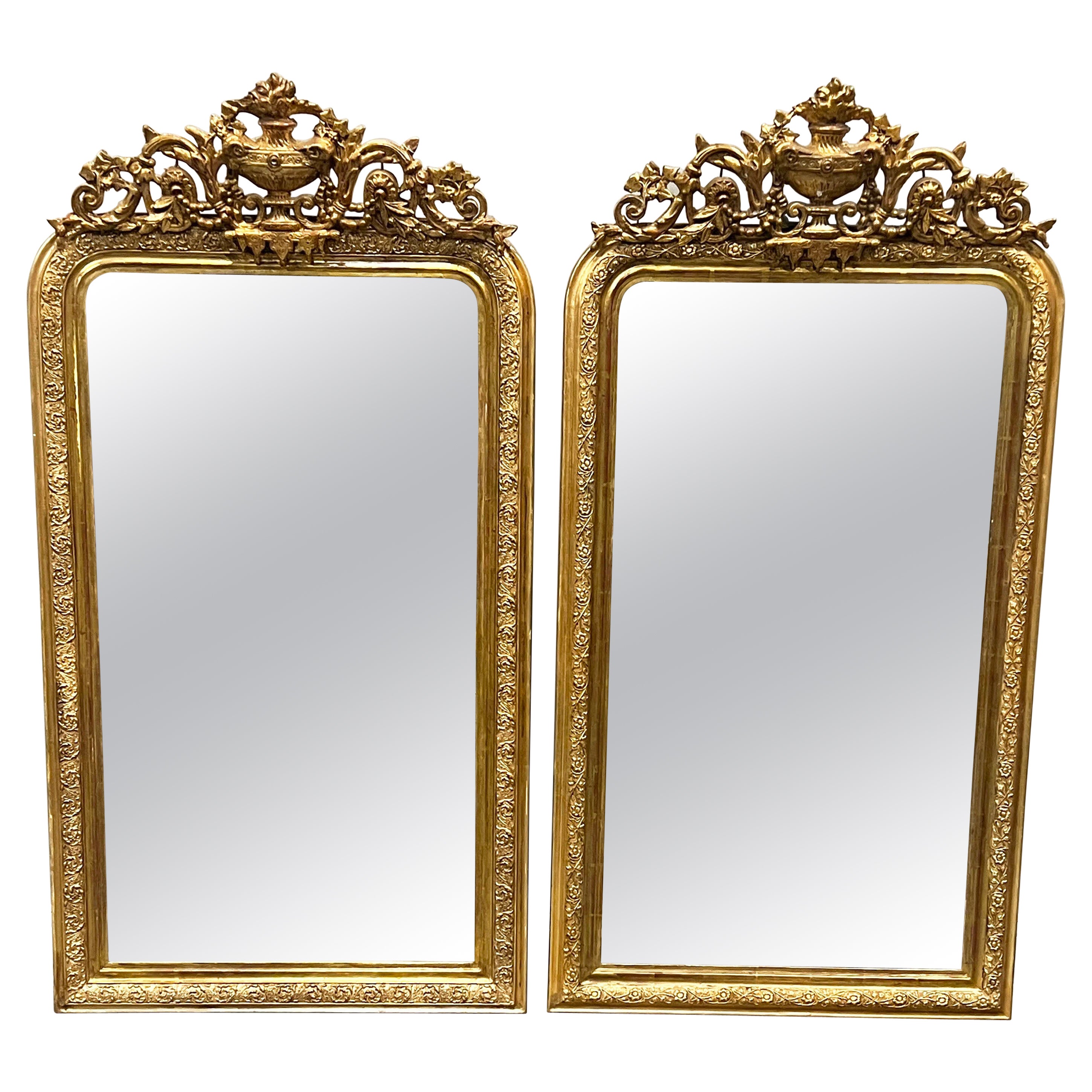 Pair of 19th Century French Louis XVI Style Mirrors