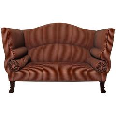 Hollywood Regency High Back Settee