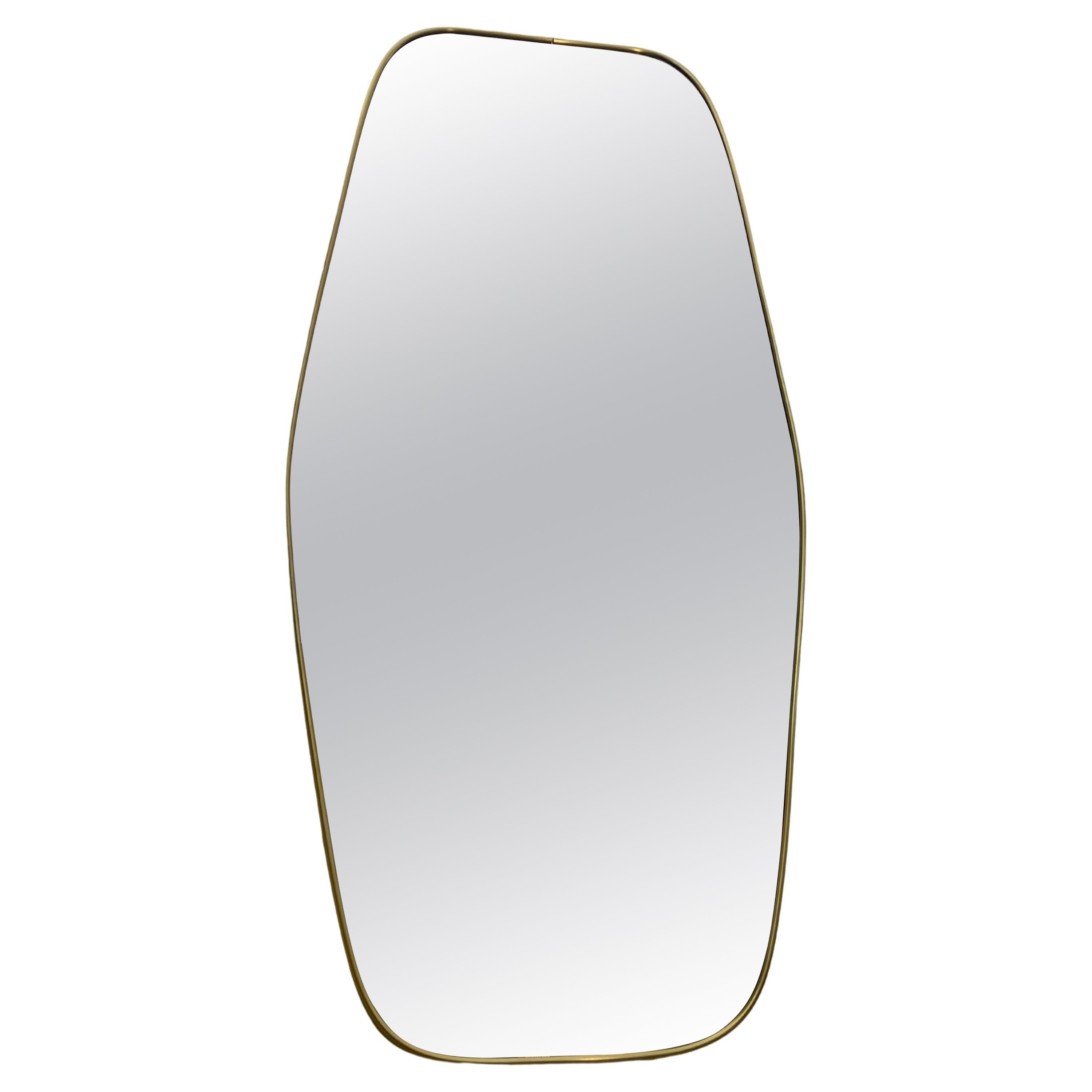 Large 1950s-60s mirror of Italian manufacture For Sale