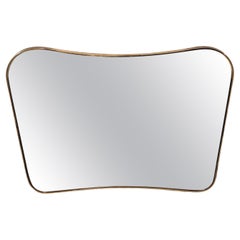 1950's Italian Brass Frame Mirror