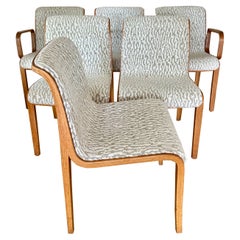 1976 Chaises de salle à manger Bill Stephens pour Knoll - Lot de 6