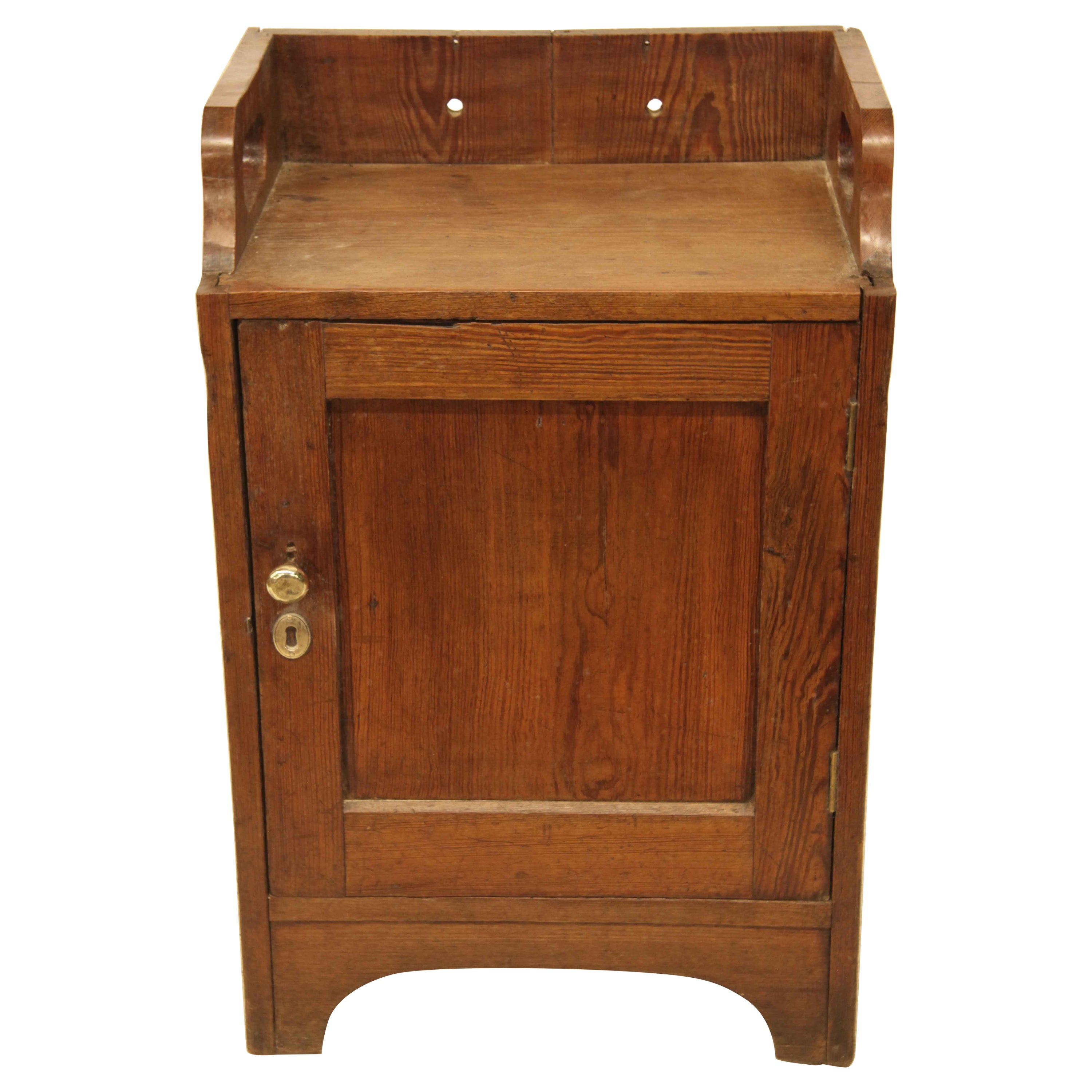 English Heart Pine Cupboard For Sale