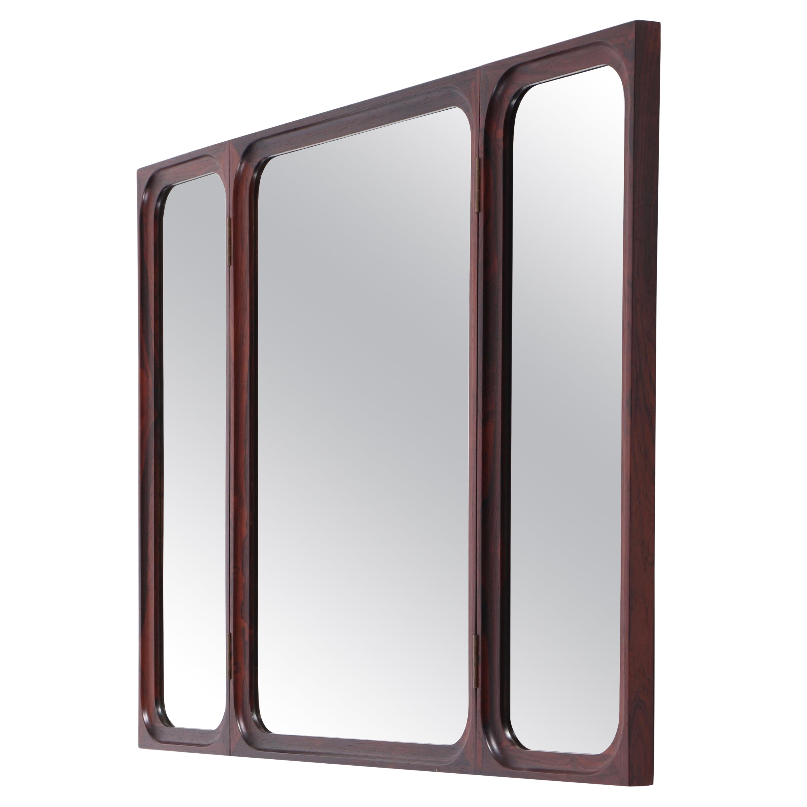 Mid-Century Wall Mirror by Frode Holm, Danish Modern, 1960s For Sale