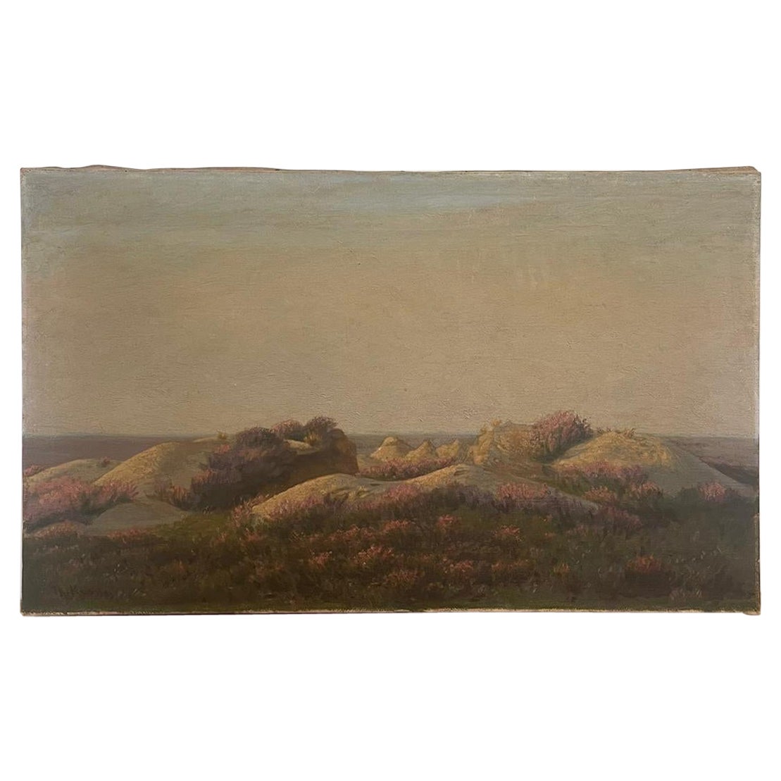 Vintage Original Landscape Scenic Painting Possibly French.