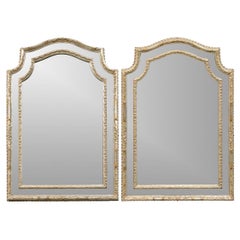 Pair Of Michael Taylor For Panache Bordeaux Segmented Wall Mirrors