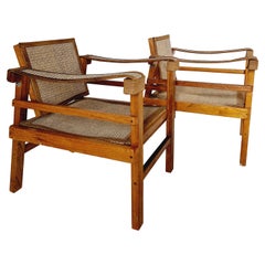 Paire de fauteuils Plantation en teck vintage Circa Vintage 1970