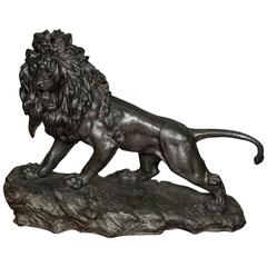 Large 19th Century Japanese Bronze Lion 8