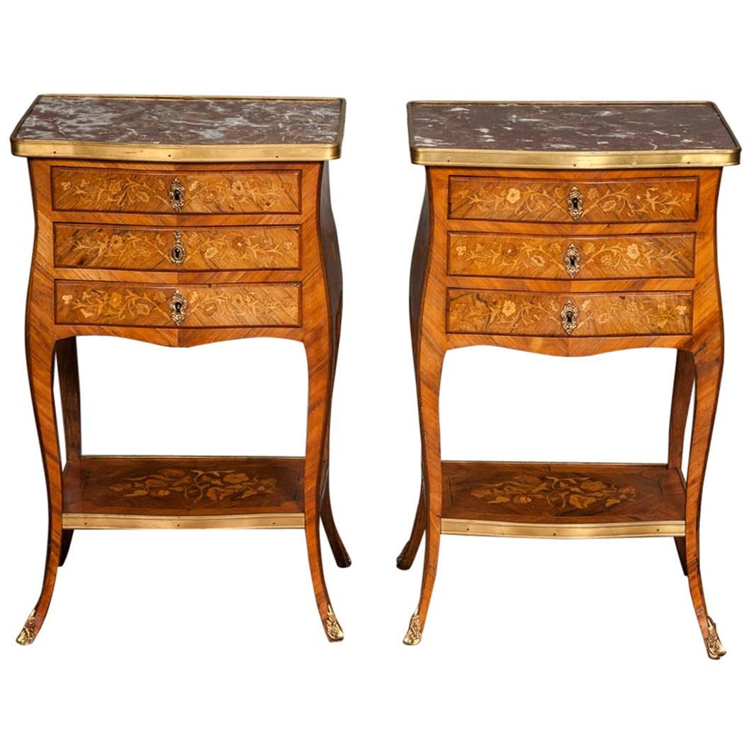 Pair of Louis XIV Style Side Tables For Sale